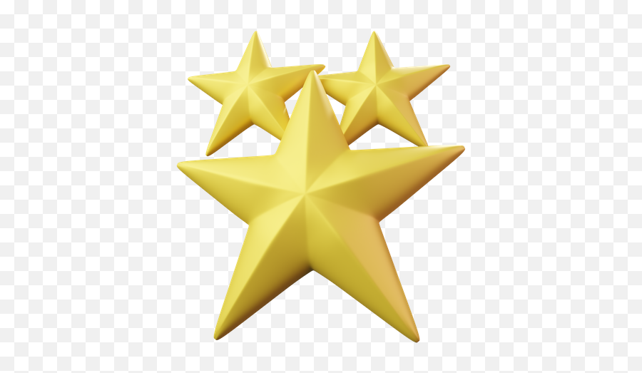 Premium Three Star Emoji 3d Illustration Download In Png - Decorative,Star Icon Vector