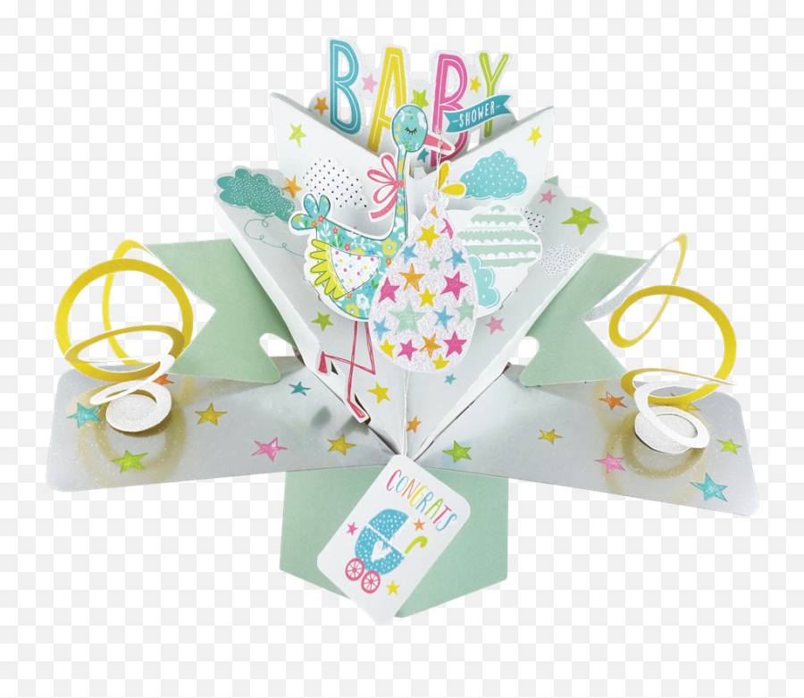 Baby Shower Pop - Up Greeting Card Pop Up Card Png,Baby Shower Png