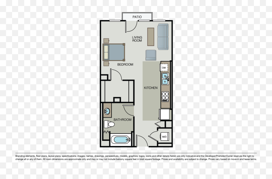Floor Plans U0026 Pricing Mb360 Apartments For Rent Essex - San Francisco Studio Floor Plan Png,Windows 8 Orb Icon