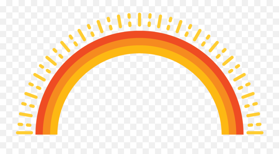 Create A Rainbow Logo Free - Online Sun Logo Templates Png,Half Sun Icon