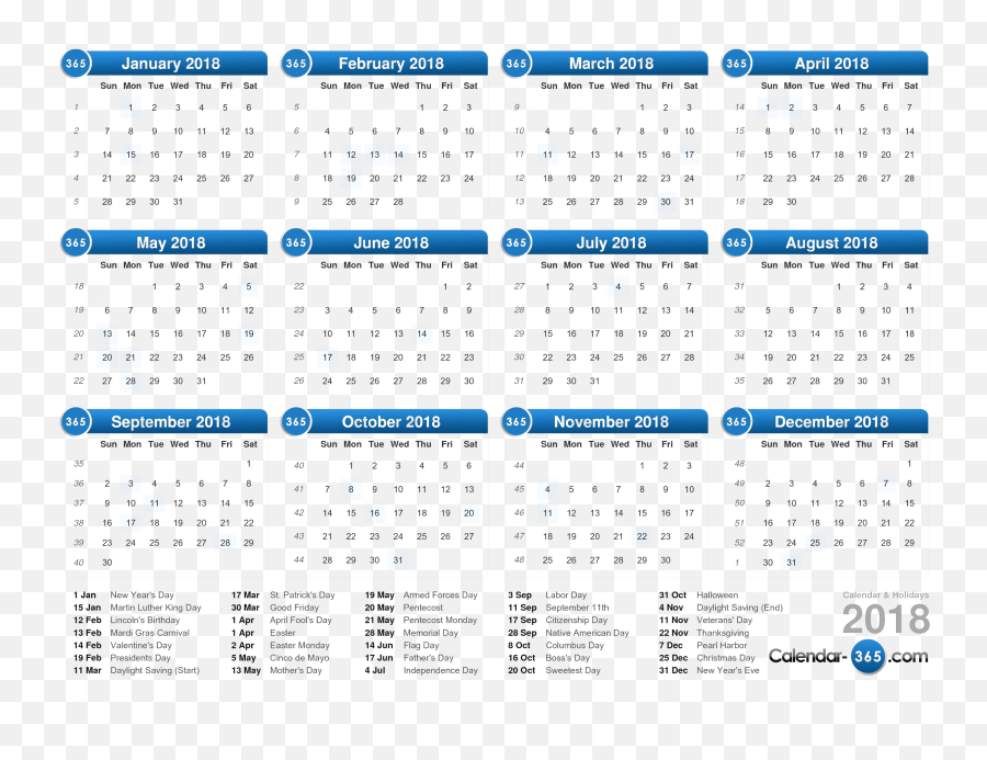 2018 Calendar Png Clipart Background All - 2018 Calendar Uk With Bank Holidays,New Year 2018 Png