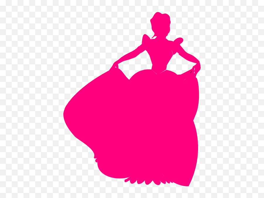 Cinderella - Disney Princess Pink Silhouette Png,Disney Princess Logo