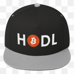 Bitcoin Logo Hodl Five - Panel Flat Bill Cap Many Colors Available Bitcoin Png,Bitcoin Logo Png