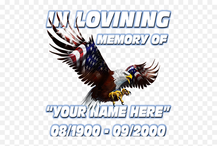 In Loving Memory Patriot Eagle Decal - Golden Eagle Png,In Loving Memory Png