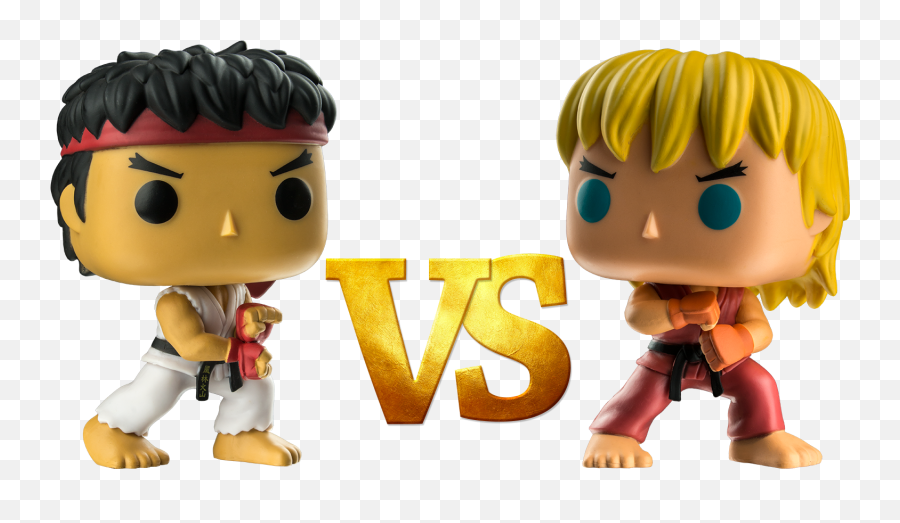 Download Ryu Vs Ken Special Attack Pop Vinyl Figure Bundle - Funko Pop Street Fighter Ken Png,Ryu Transparent