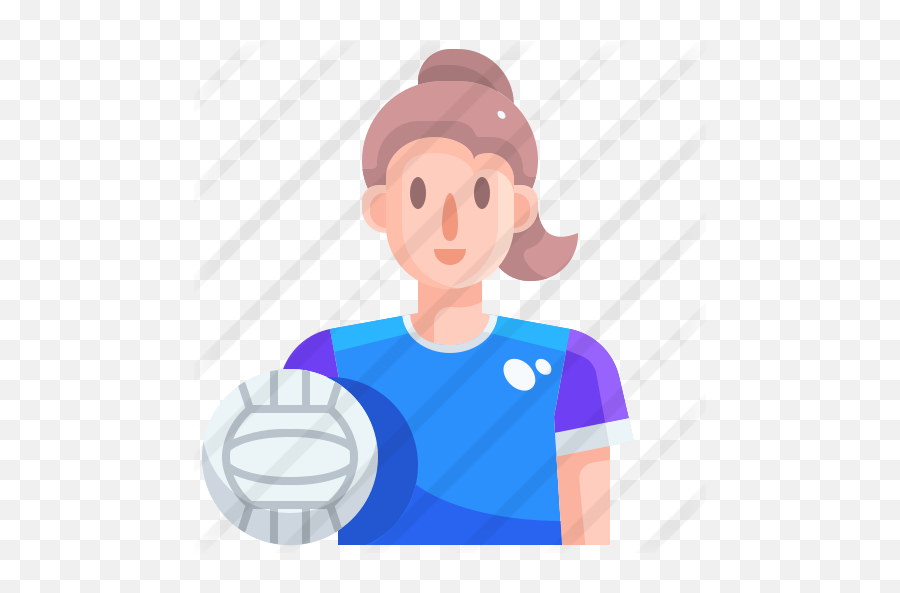 Volleyball Player - Free Sports Icons Cartoon Png,Volleyball Player Png