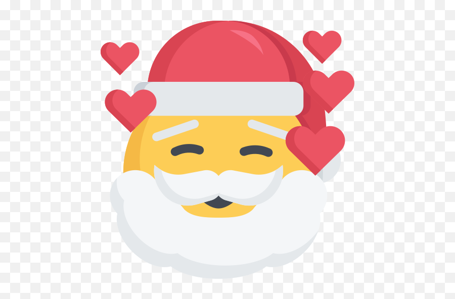 Christmas Emoji Inlove Love Santa Free Icon Of Emojis - Christmas Love Emojis Png,Heart Emojis Png