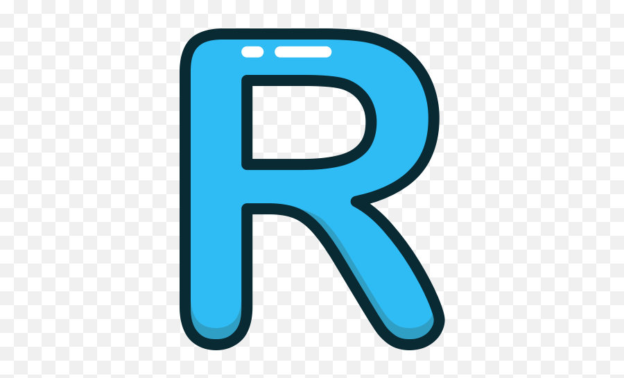 Alphabet Blue Letter Letters R Icon - Blue Letter R Png,R Png