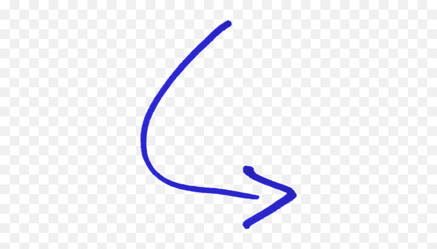Thin Curved Arrow Png - Blue Curved Arrow Png,Thin Arrow Png