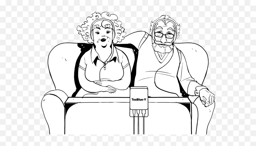 Download Hd Grandma - Grandpa Transparent Png Image Nicepngcom Sitting,Grandpa Png