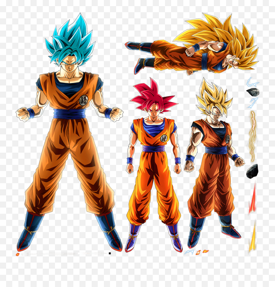 Boiling Power Super Saiyan Goku - Dokkan Battle Goku Blue Png,Super Saiyan Goku Png