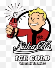 Ice Cold Nuka Cola - Vault Boy Nuka Cola Png,Nuka Cola Png