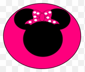 Minnie Mouse Pink Bow Clip Art N2 Free Image - Mickey Head Silhouette png