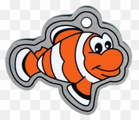 Cachekinz Trackable Clown Fish Geocaching Travel Tag - Happy Png,Clownfish Png