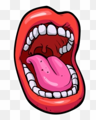 Cartoon Mouth Art Print By Mariou0027s - XSmall 2020 Mouth Cartoon png