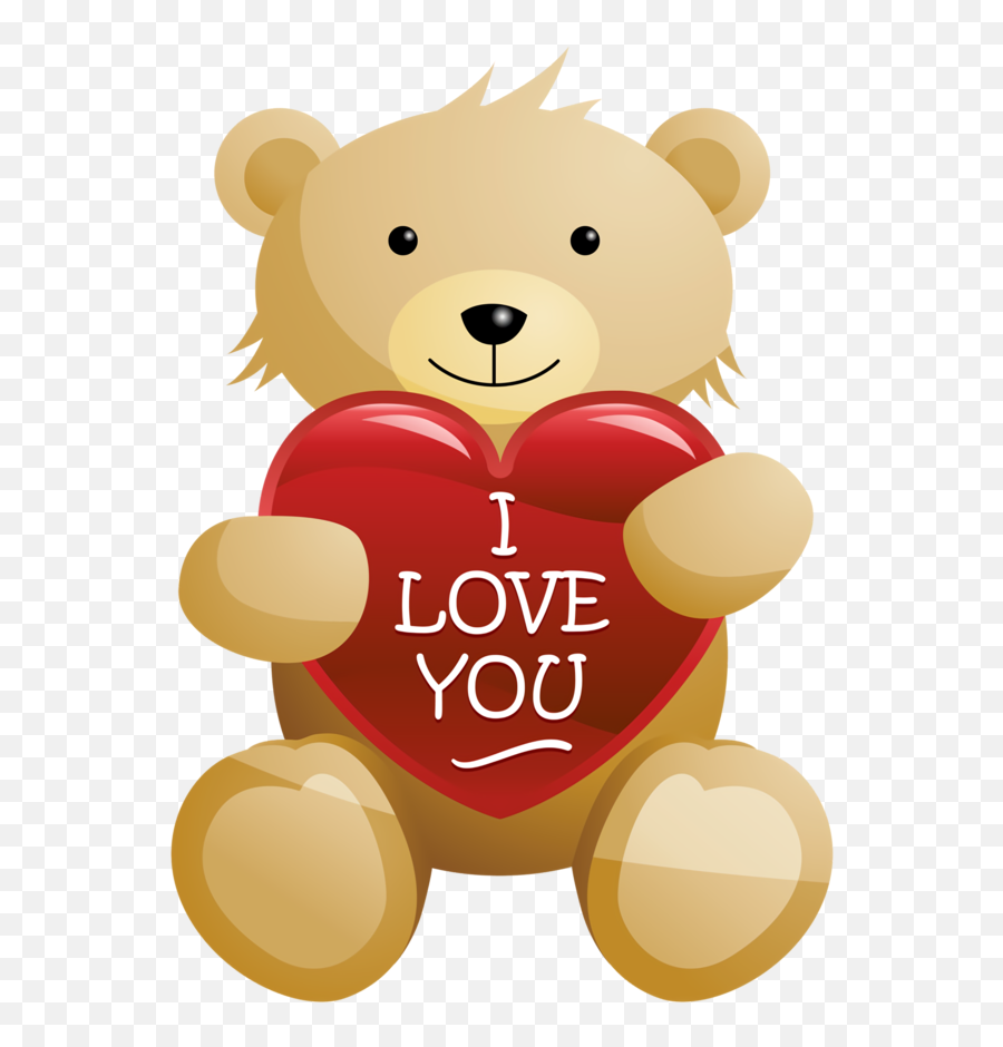 Valentineu0027s Day Teddy Bear Heart Cartoon For - Teddy Bears With Hearts Png,Heart Cartoon Png