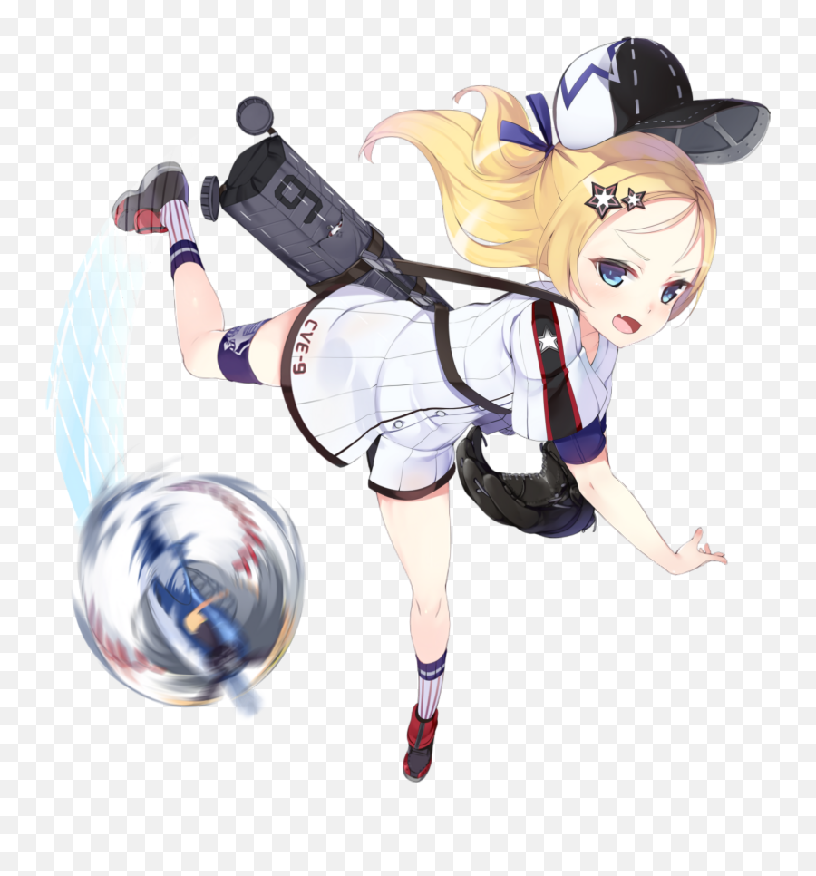 Wallpaper Anime Girls Azur Lane Ship Transparent - Anime Girl Kicking Soccer Ball Png,Ball Transparent Background