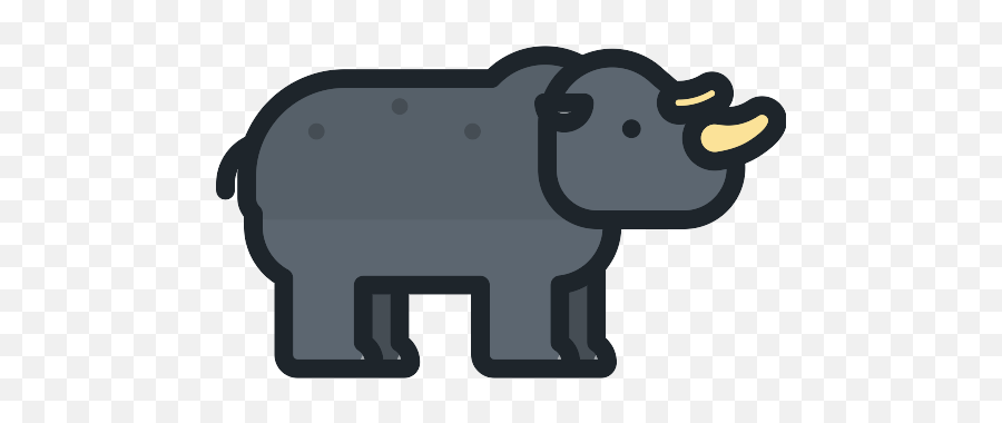 Rhinoceros Vector Svg Icon - Big Png,Rhinoceros Png