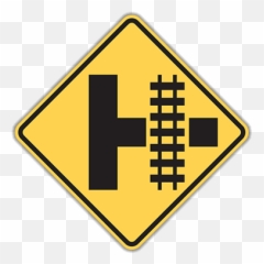 Download W10 - Railroad Advance Warning Sign Png,Railroad Png