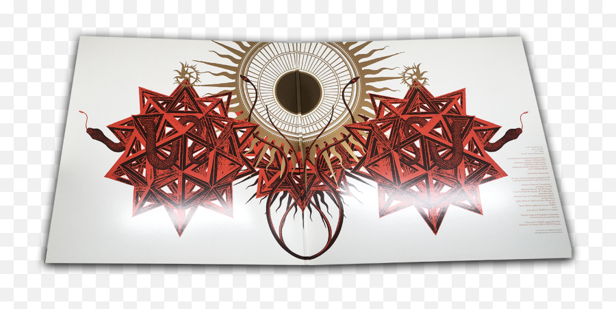 Contradiction 2lp Gold Splatter - Decorative Png,Red And White Triangle Logo