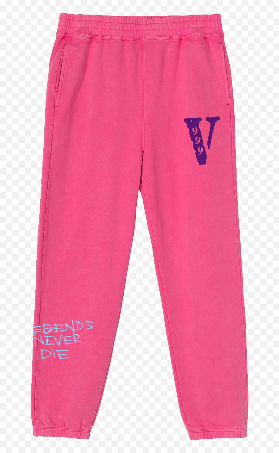 Juice Wrld X Vlone Pink Sweatpants Transparent PNG