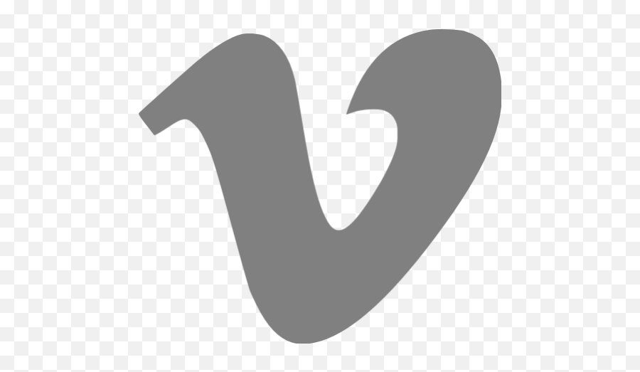 Gray Vimeo Icon - Vimeo Logo Png White,Vimeo Logo Png