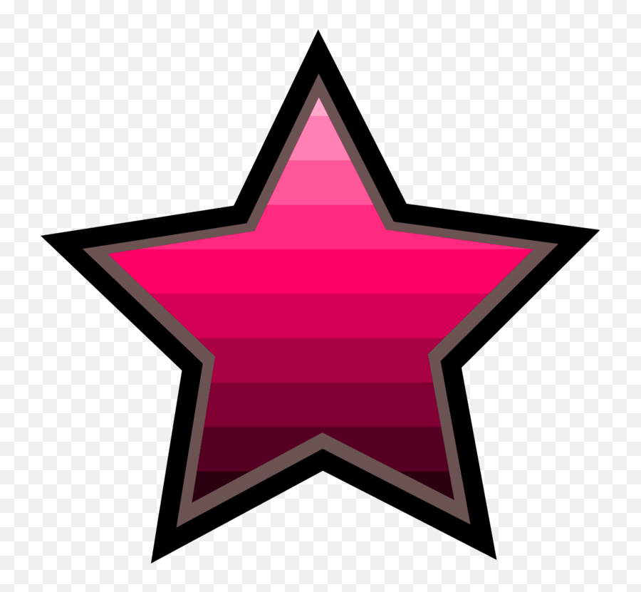 Pink Star Symmetry Png Clipart - Black And Pink Star Png,Pink Star Png