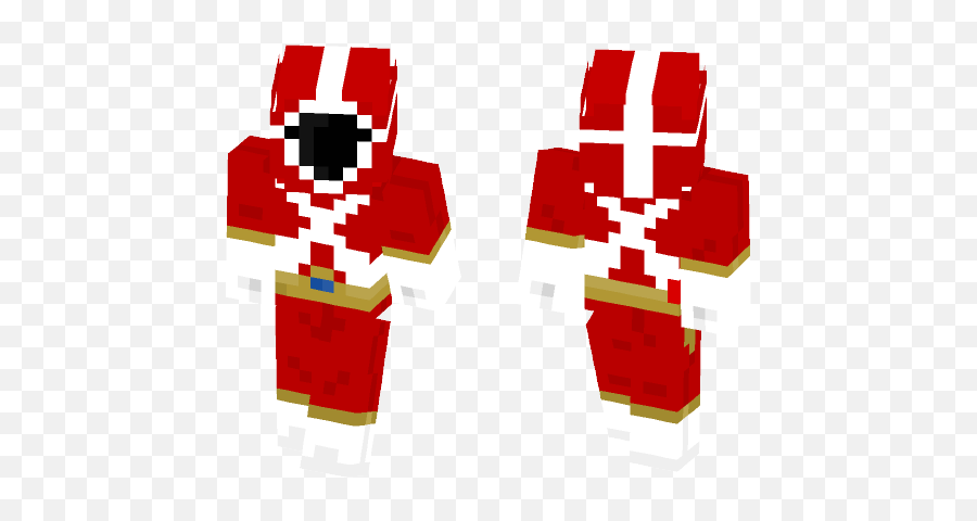 Download Power Rangers Lightspeed Rescue Red Minecraft Skin - Cross Png,Red Power Ranger Png