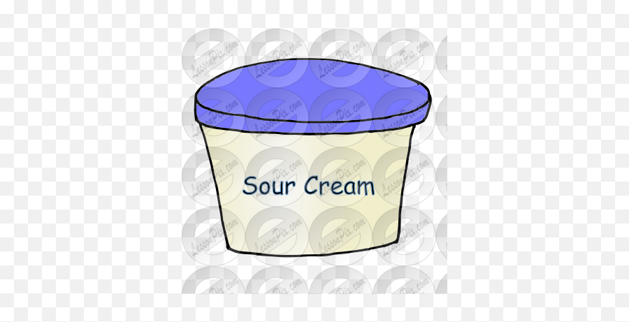 Sour Cream Picture For Classroom - Waste Container Png,Sour Cream Icon