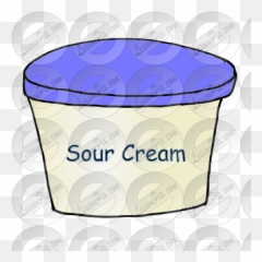 Sour Cream Picture For Classroom - Waste Container Png,Sour Cream Icon
