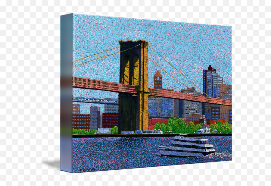 Brooklyn Bridge New York - Painting Png,Brooklyn Bridge Png