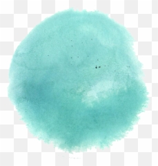 6 Turquoise Watercolor Circle - Watercolor Paint Png,Grey Circle Png