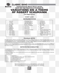 Variations Theme Of Robert Schuman By Jw - Document png