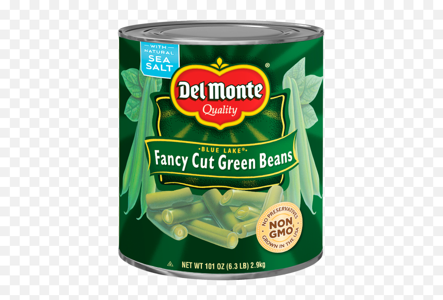 Blue Lake Fancy Cut Green Beans - Del Monte Whole Kernel Corn Png,Green Beans Png