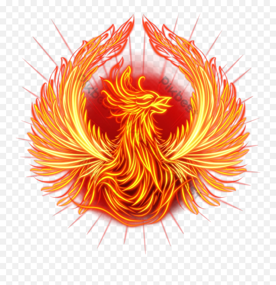 Fire Phoenix Picture Png Images Psd Free Download - Pikbest Phng Hoàng La Xanh,Phoenix Bird Icon