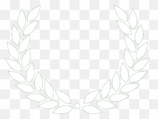 Pegg - White Laurel Wreath Black Background png