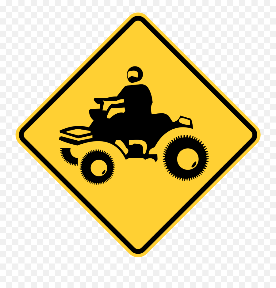 Traffic Signs - Atv Crossing New York State 12 X 8 Aluminum Sign Street Weather Approved Sign 004 Thickness 1 Pack Transparent Atv Icon Png,Metal Framed Icon Packs