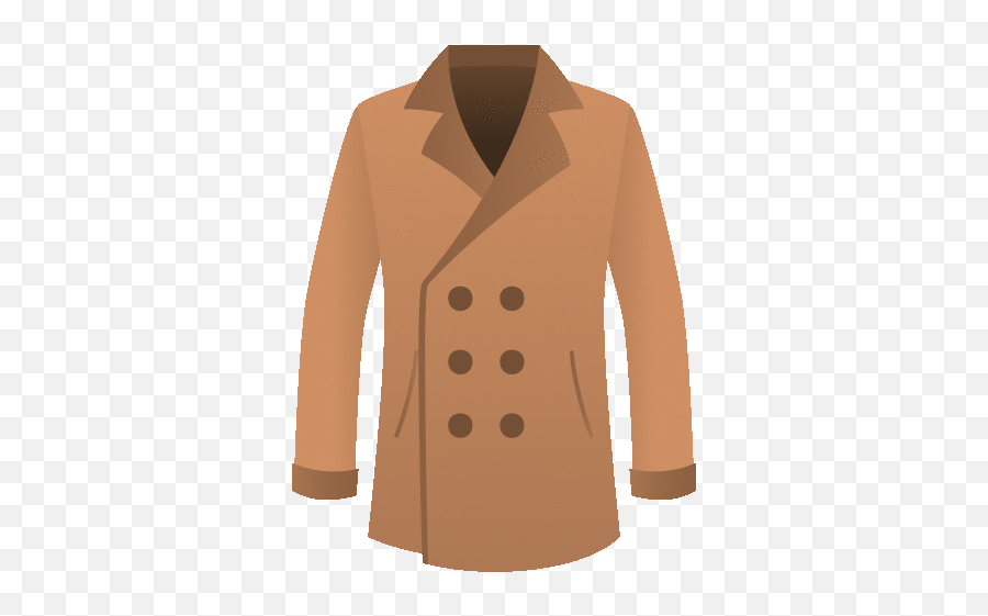 Coat People Sticker - Coat People Joypixels Discover Long Sleeve Png,Collection Icon Trench Coat