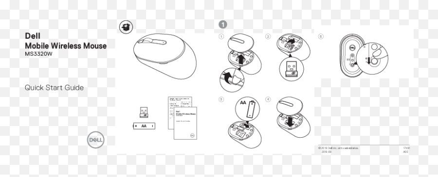 Dell Mobile Wireless Mouse Ms3320w User Guide - Manuals Dot Png,Dell Laptop Battery Icon Missing