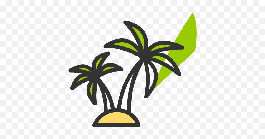 Coconut Tree Vector Icons Free Download In Svg Png Format - Fresh,Tree Icon Vector Free Download