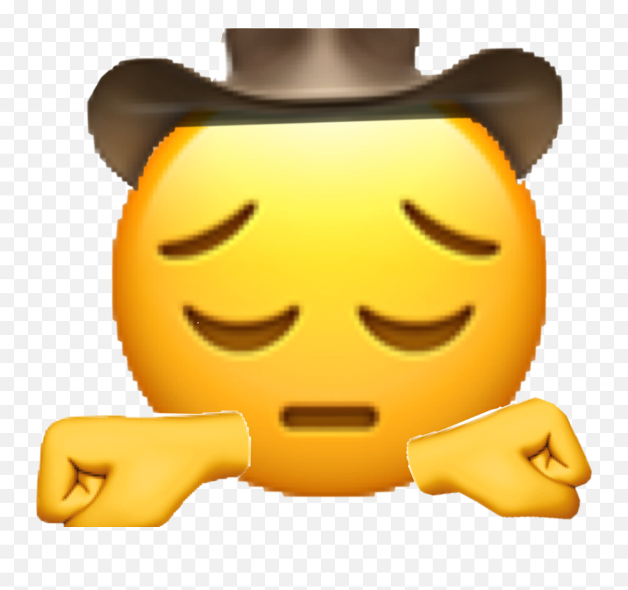 Freetoedit Sad Emoji Custom Sticker By Sxnshxnxrxxnbxws - Sad Cowboy Emoji Png,Cowgirl Icon