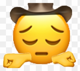 Freetoedit Sad Emoji Custom Sticker By Sxnshxnxrxxnbxws - Sad Cowboy Emoji Png