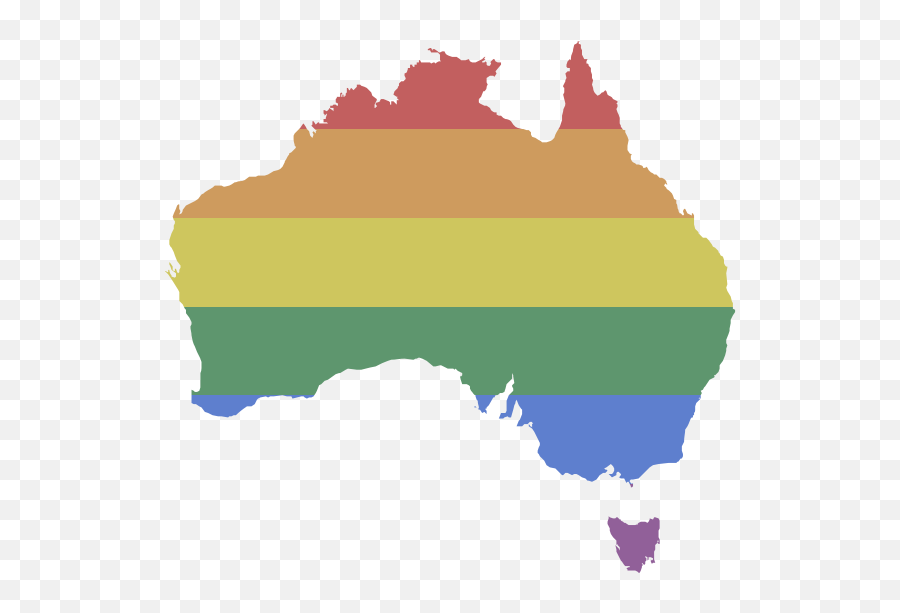 Lgbt Rights In Australia Equaldex - Map Of Australia Small Png,Gay Icon