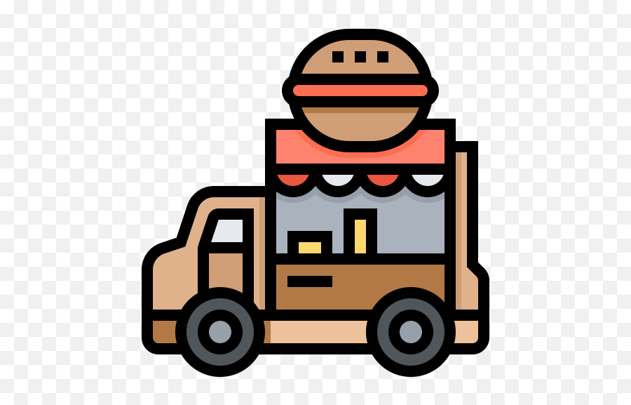 Facility Food Hamburger Sell Truck Free Icon Of Street - Foods Drinks Car Delivery Drinks Png,Truck Icon Png