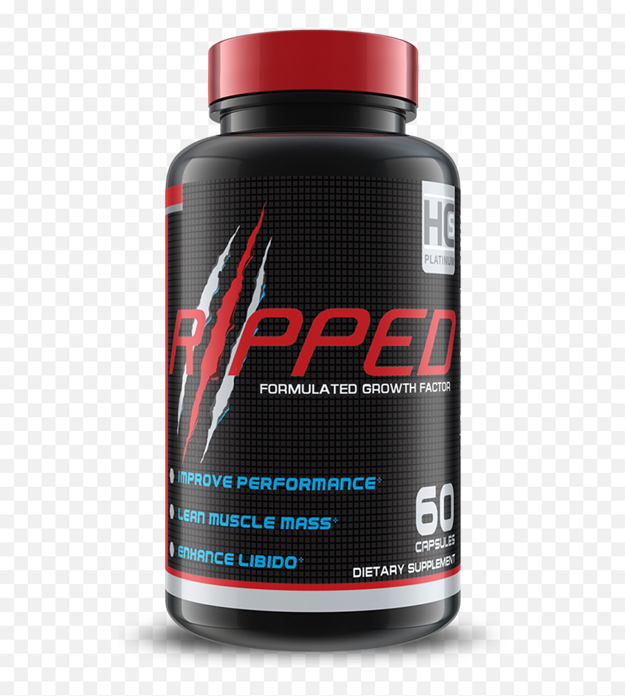 Hardcore Sports Ripped Growth Factor - Bodybuilding Supplement Png,Ripped Png