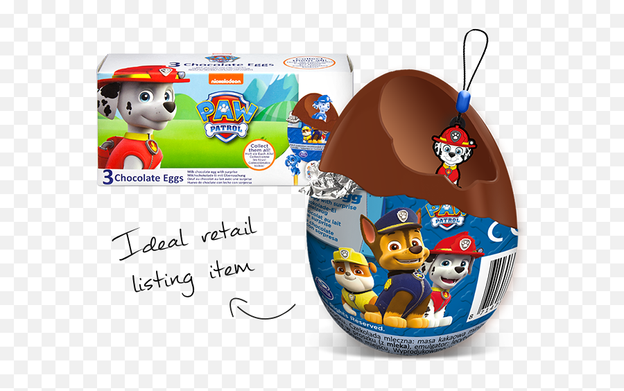 Paw Patrol - Chocolate Eggs 3pack Bip Candy U0026 Toy Paw Patrol Chocolate 3 Pack Png,Paw Patrol Png