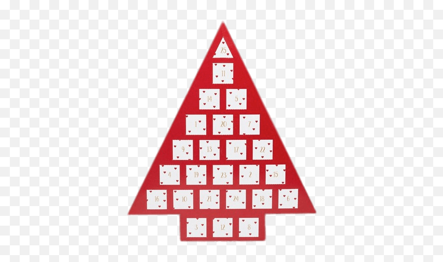 Red Tree Advent Calendar Transparent - Advent Calendar Png,Red Tree Png