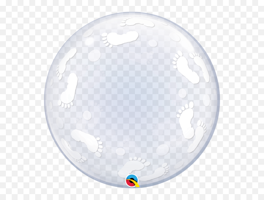 Deco Bubble 24 Baby Foot Feet Print - Footprint Bubble Balloon Png,Baby Feet Png