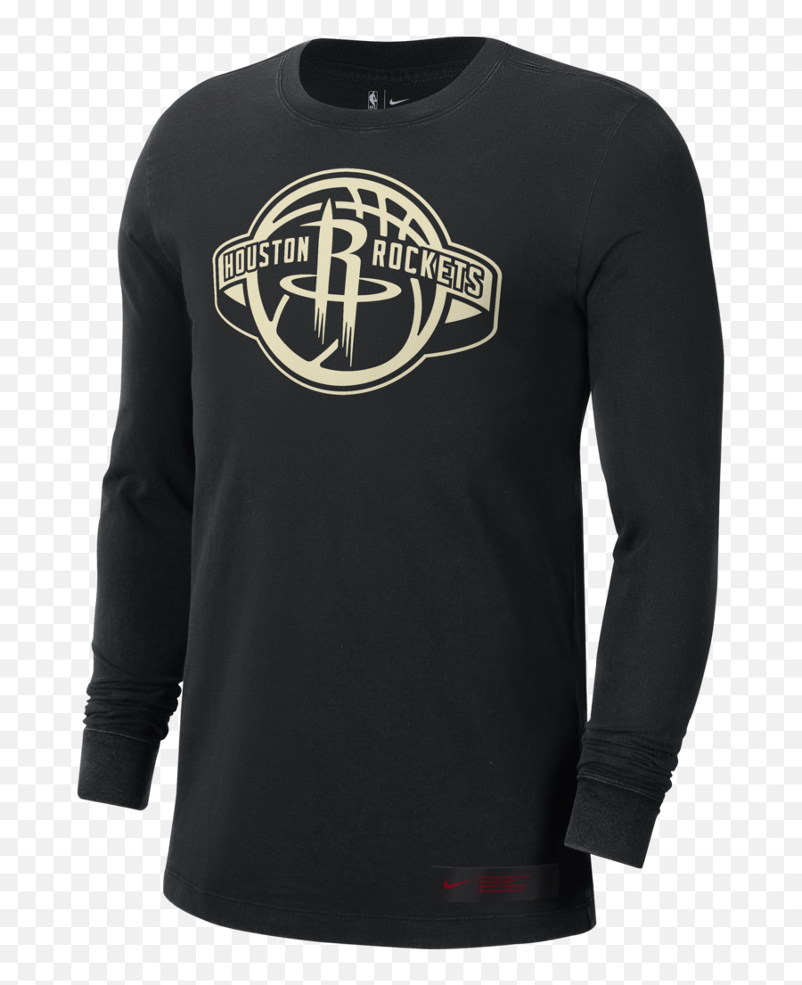 Menu0027s Houston Rockets Nike Secondary Logo Vintage Ls Tee - Fc Barcelona Long Sleeve Jersey 12 13 Png,Rockets Logo Png