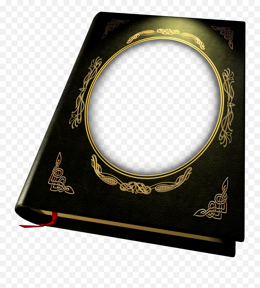 Transparent Black And Gold Book Frame Gallery Png Open Background